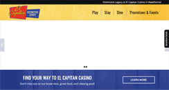 Desktop Screenshot of elcapcasino.com